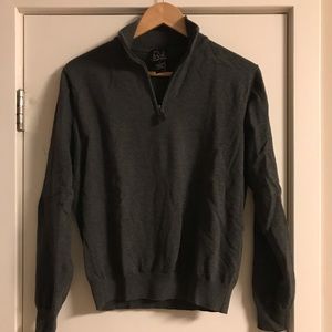 Jos A Bank 1/4 Zip Cotton Sweater